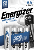 Energizer AA/L91 Ultimate Lithium 4-Pack